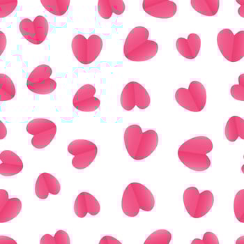 Hearts pattern transparent background, concept for Happy Women, Mother, Valentine Day, Birthday. vector