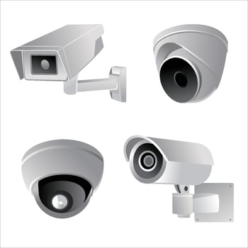 CCTV vector illustration. security camera design. digital monitoring sign and symbol.