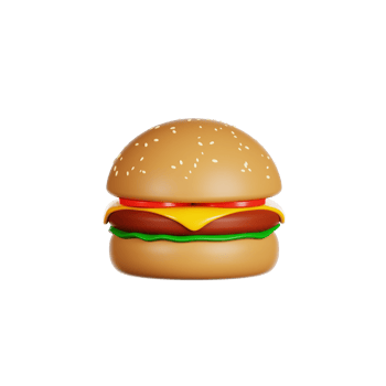 Burger 3d Illustration png