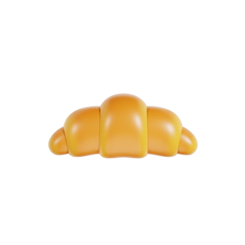 Croissant 3d Illustration png