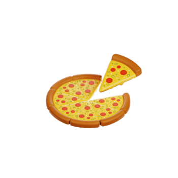 Pizza 3d Illustration png