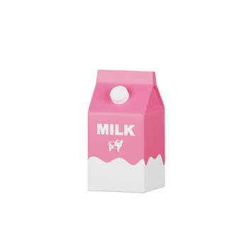 Milk 3d Illustration png