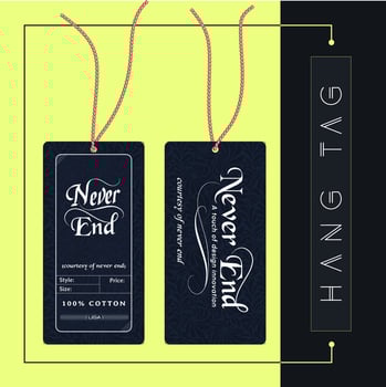 Hang tag design for man jeans pants svg vector