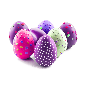easter eggs isolated png