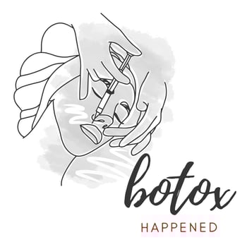 Prick lips with a syringe, beauty injections for a girl, botox happiness vector