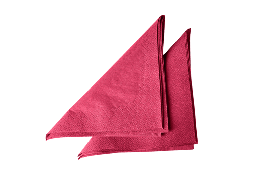 Pink napkin isolated on a transparent background png