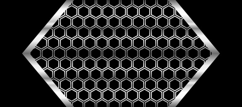chrome metal hexagon background Design Wallpaper Vector