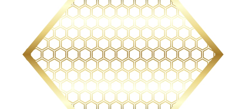 hexagon golden white background Design Wallpaper Vector