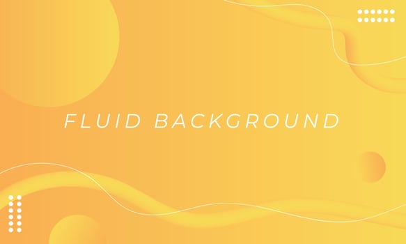 abstract fluid background in orange gradient color design vector