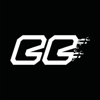 BB Logo monogram abstract speed technology design template vector