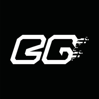 BG Logo monogram abstract speed technology design template vector