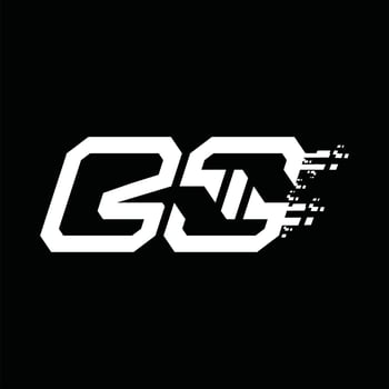 BS Logo monogram abstract speed technology design template vector