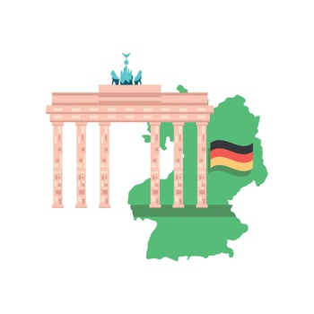 germany tourism landmark vector