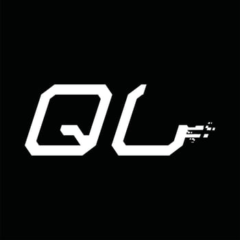 QL Logo monogram abstract speed technology design template vector