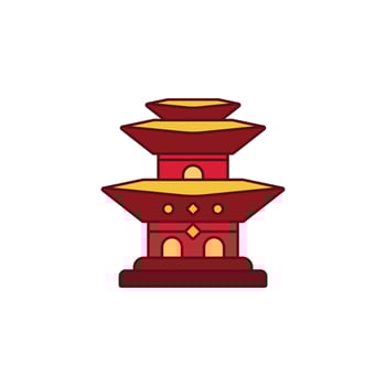 the Chinese New Year theme icon is suitable for additional ornaments vector