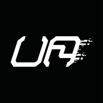 UA Logo monogram abstract speed technology design template vector