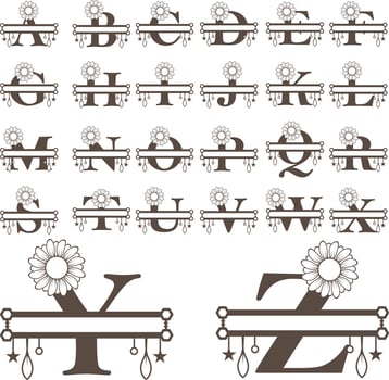 Alphabet Letter Monogram design vector