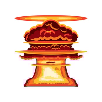 atomic bomb icon vector
