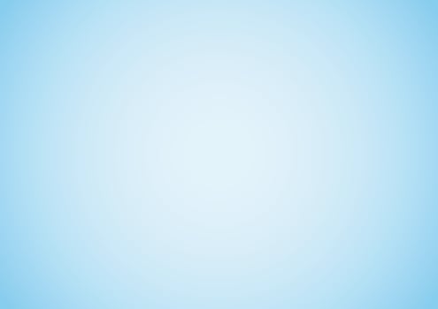 Sky blue gradient background. Soft, plain, light blue and white radial smooth wallpaper. Vector illustration design. EPS 10.
