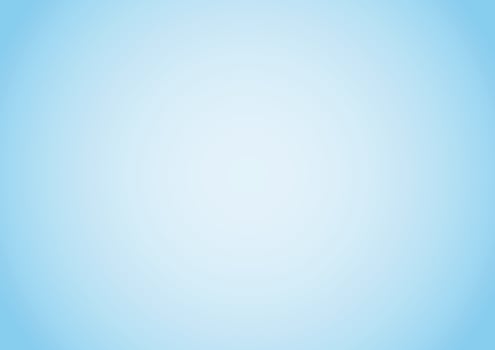 Sky blue gradient background. Soft, plain, light blue and white radial smooth wallpaper. Vector illustration design. EPS 10.