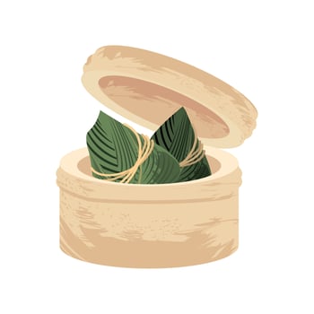 china food zongzi vector