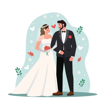 Matching Couples Marriage vector