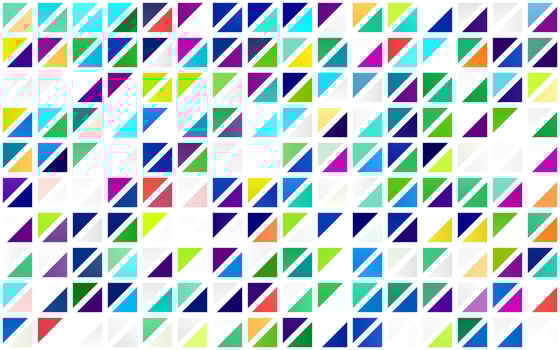 Light Multicolor, Rainbow vector seamless pattern in polygonal style.