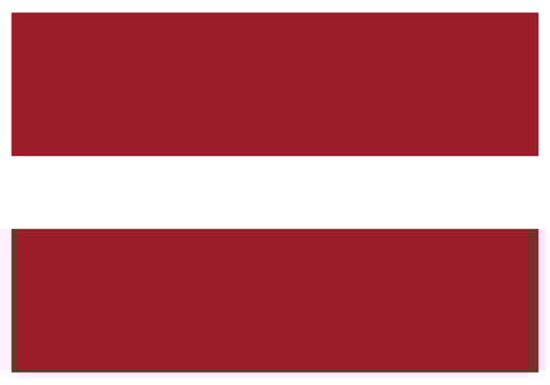 National flag of Latvia - Flat color icon. vector
