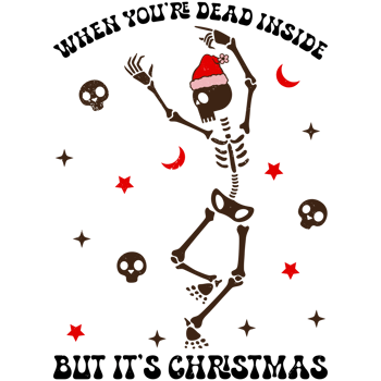 Skeleton Christmas PNG