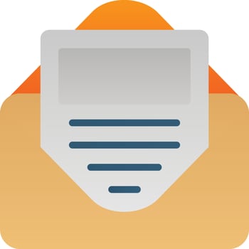 E Newsletter Vector Icon Design