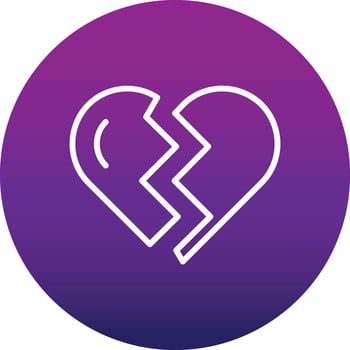 Heartbroken Vector Icon