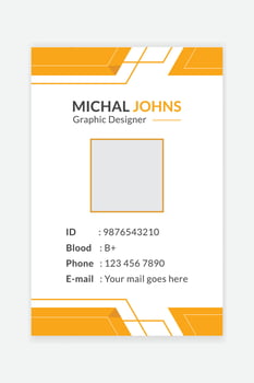 Modern corporate Company id card design template vector