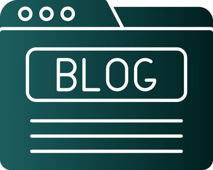 Blog Vector Icon Design