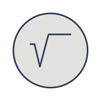 Square Root Symbol Vector Icon