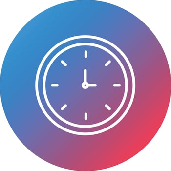 Time Line Gradient Circle Background Icon vector