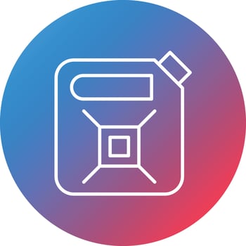 Fuel Line Gradient Circle Background Icon vector