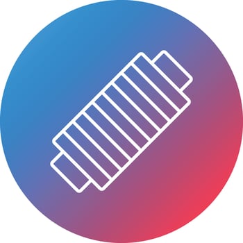 Thread Line Gradient Circle Background Icon vector