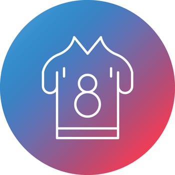 Kit Line Gradient Circle Background Icon vector