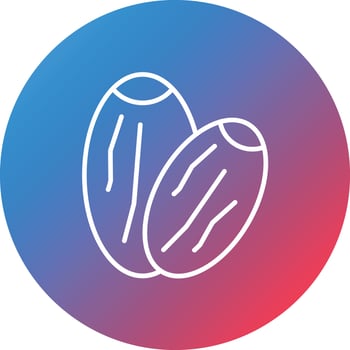 Dates Line Gradient Circle Background Icon vector