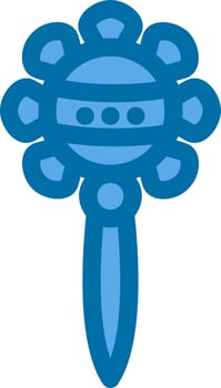 Rattle Vector Icon Design