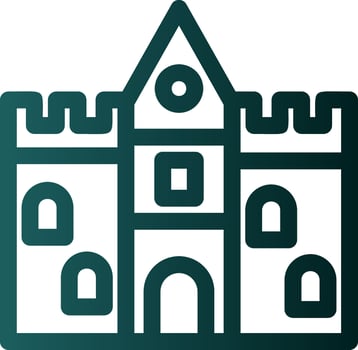 Castle Vector Icon Design