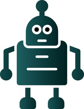 Robot Vector Icon Design