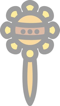 Rattle Vector Icon Design