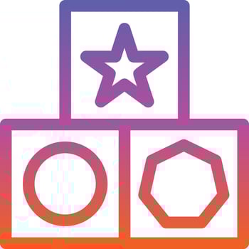 Blocks Vector Icon Design