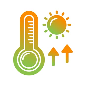 High Temperatures Vector Icon