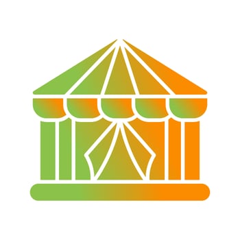 Circus Tent Vector Icon