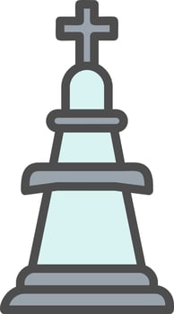 Chess King Vector Icon