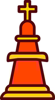 Chess King Vector Icon