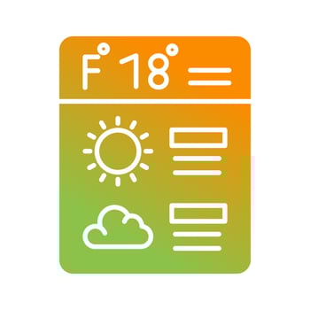 Forecast Vector Icon
