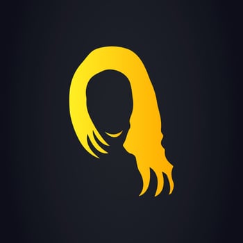 Women hairstyle beautiful haircut elegant vector art illustration beauty